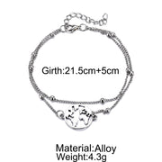 hree-piece anklet map love eight ladies anklet
