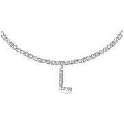 Europe And America Creative Decorative Diamond Letters Necklace Fashion Jewelry