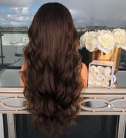 Wig Mid-point Graded High Temperature Silk Long Curly Hair Female