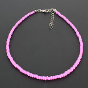 Bohemian Short Necklace Rice Bead Necklace