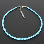 Bohemian Short Necklace Rice Bead Necklace