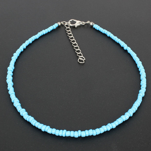 Bohemian Short Necklace Rice Bead Necklace