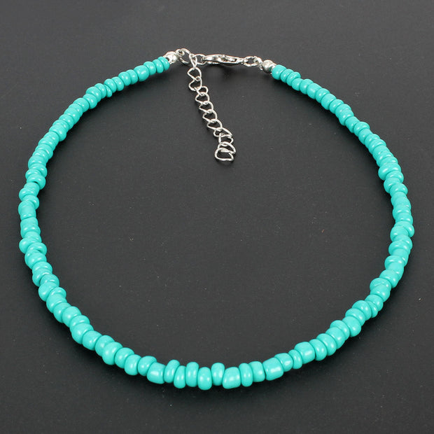 Bohemian Short Necklace Rice Bead Necklace