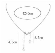 Moon Pentagram Necklace