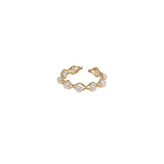 Freshwater Pearl Opening Irregular Ring
