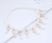 Pearl tassel anklet
