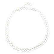Aircraft chain fishbone anklet