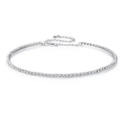 Necklace Short Choker Necklace Jewelry for Women Christmas Crystal Necklace Gold Plated Necklace Silver-plated