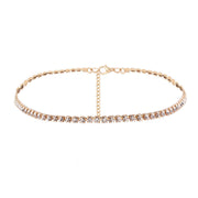 Necklace Short Choker Necklace Jewelry for Women Christmas Crystal Necklace Gold Plated Necklace Silver-plated