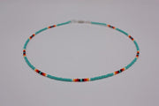 Short Necklace Handmade Wild Color Rice Bead Necklace