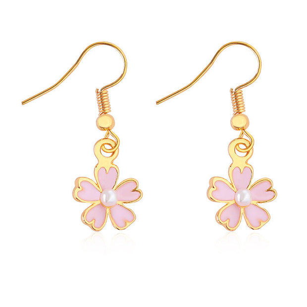 Fashion Earrings Flower Sweet And Gentle