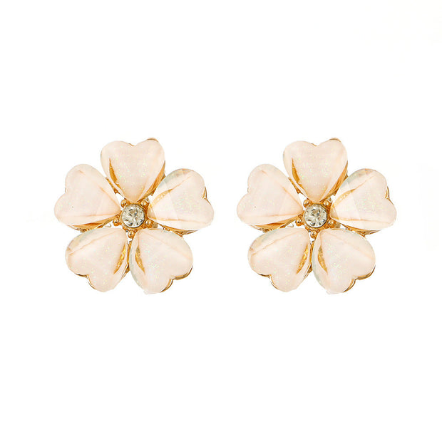 Fashion Earrings Flower Sweet And Gentle