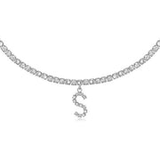 Europe And America Creative Decorative Diamond Letters Necklace Fashion Jewelry
