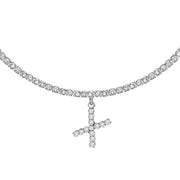 Europe And America Creative Decorative Diamond Letters Necklace Fashion Jewelry