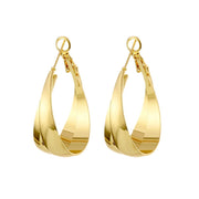 Exaggerated And Personalized Hollow Chain Stud Earrings Simple