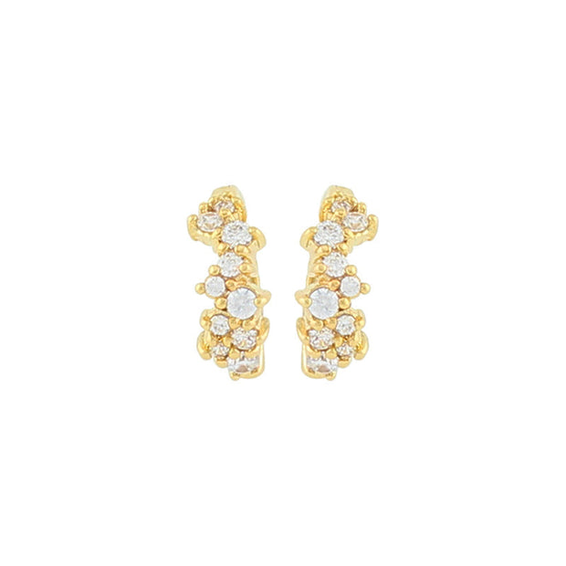 European And American Luxury Zircon Stud Earrings