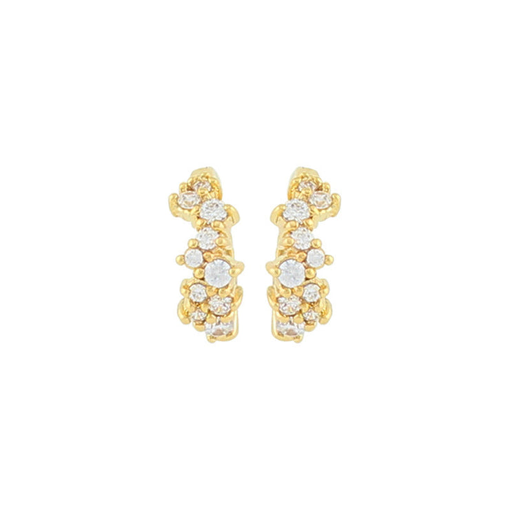 European And American Luxury Zircon Stud Earrings