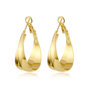 Exaggerated And Personalized Hollow Chain Stud Earrings Simple