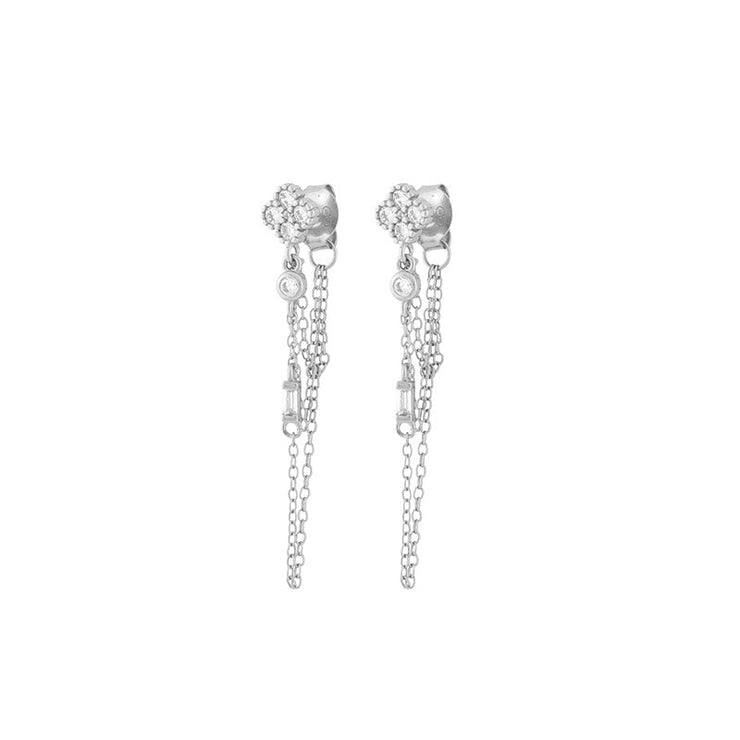 European And American Luxury Zircon Stud Earrings