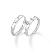 Couple Simple High Sense Four Claw Couple Rings Fashion Open Ring