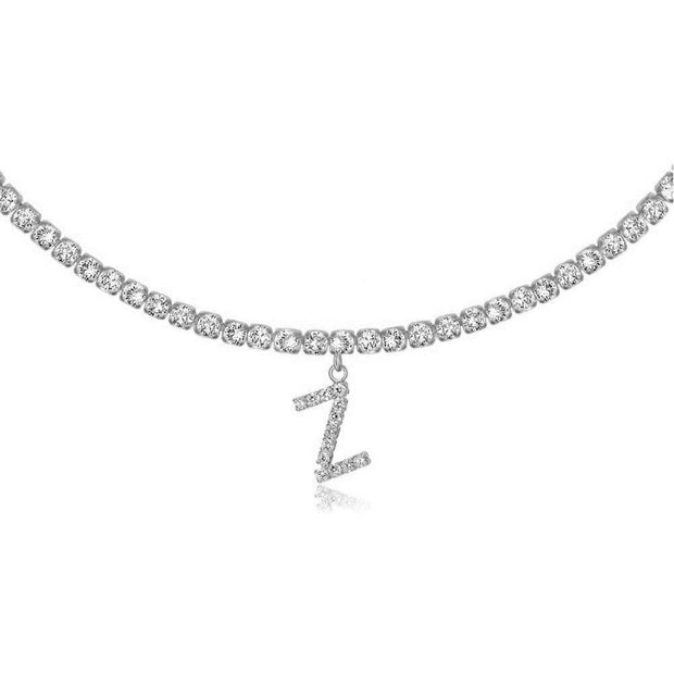 Europe And America Creative Decorative Diamond Letters Necklace Fashion Jewelry