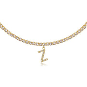 Europe And America Creative Decorative Diamond Letters Necklace Fashion Jewelry