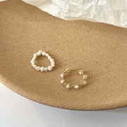 Freshwater Pearl Opening Irregular Ring